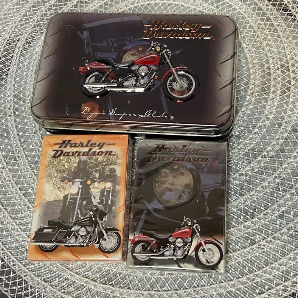 Harley Davidson Limited Edition Playing Cards with Metal Tin NWT